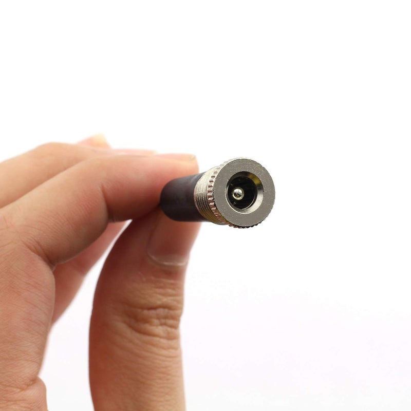 Tegg 5pcs DC-099A DC Female Panel Mount Charging Wire Threaded Socket Jact Connector with Dustproof Plug IP67 68 Water-Proof Large Current Power Adapter 5.5x2.5mm - Image 3